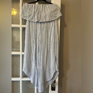 Strapless Striped Jumper